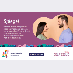 Kaart Week van de Vaktherapie 2025, Zelfbeeld, Dramatherapie
