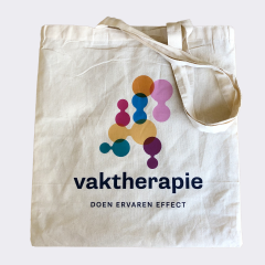 Katoenen schoudertas.