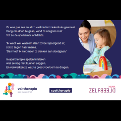 Kaart Week van de Vaktherapie 2025, thema Zelfbeeld, Speltherapie