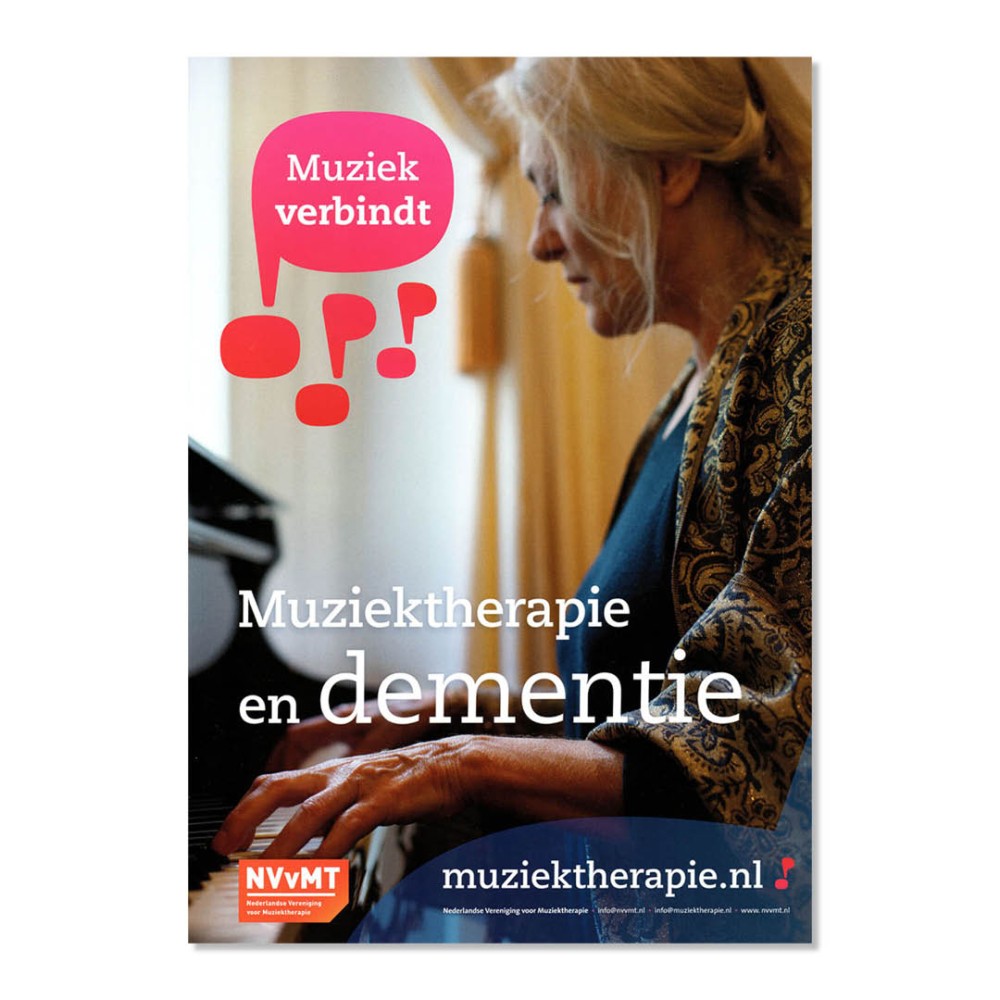 Folder Muziek en Dementie van de beroepsvereniging NVvMT