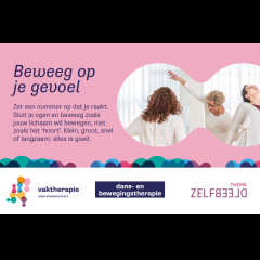 Kaart Week van de Vaktherapie 2025, Dans- en Bewegingstherapie
